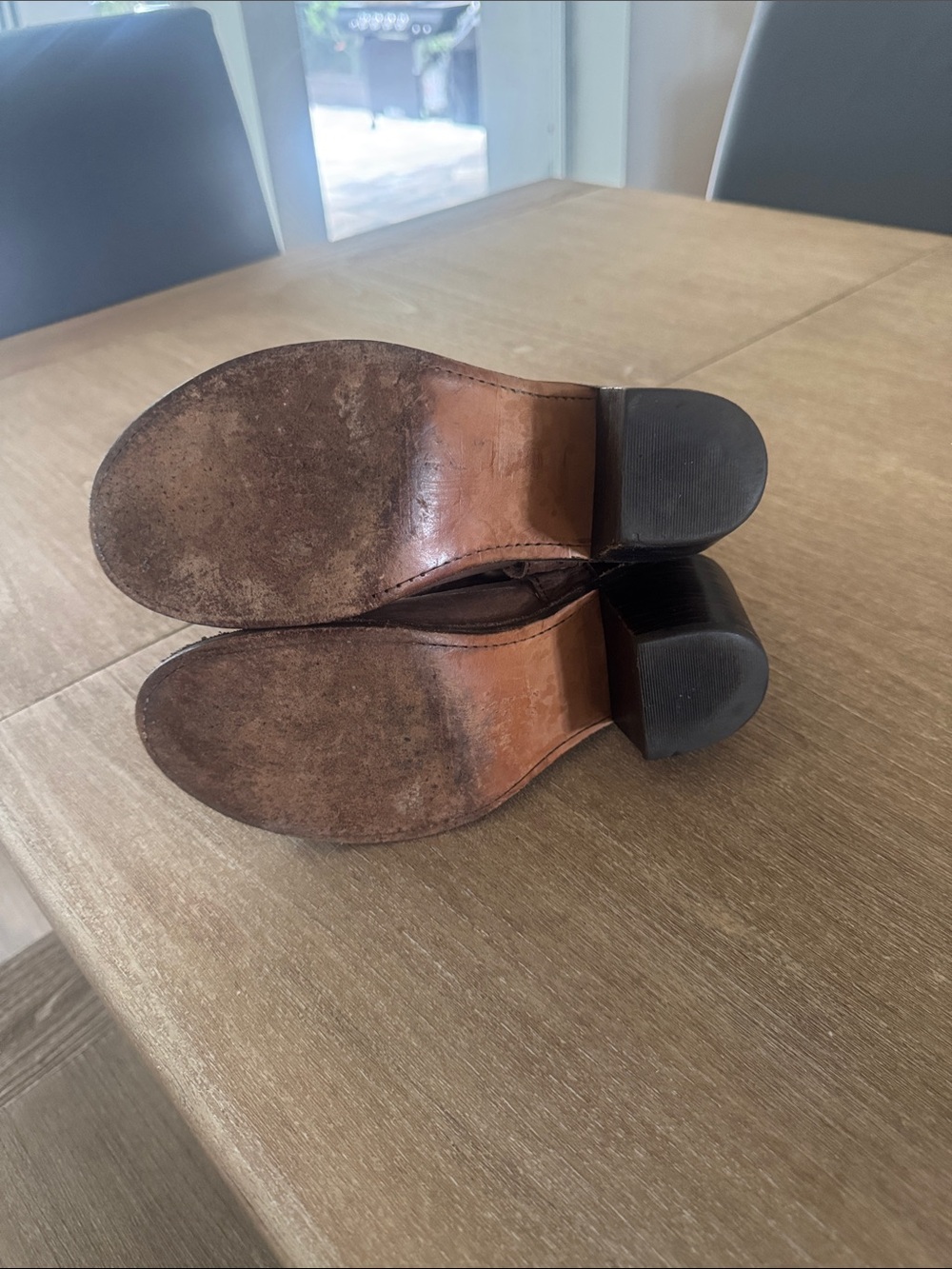 Frye Classic Brown Leather Mid-Calf Boots - Picture 5 of 8